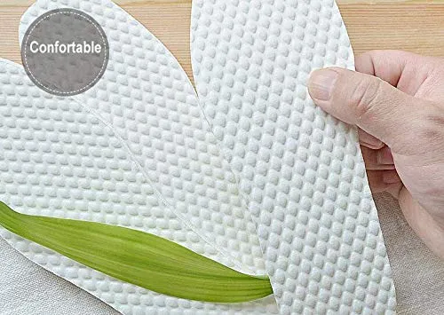 10Pairs Disposable Breathable Barefoot Insoles Sweat Absorption Insoles Odor Eliminator Comfortable Shoe Insert Pads for Running Walking (Women Size) Women Size