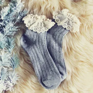 Alpine Walk Boot Socks in Gray