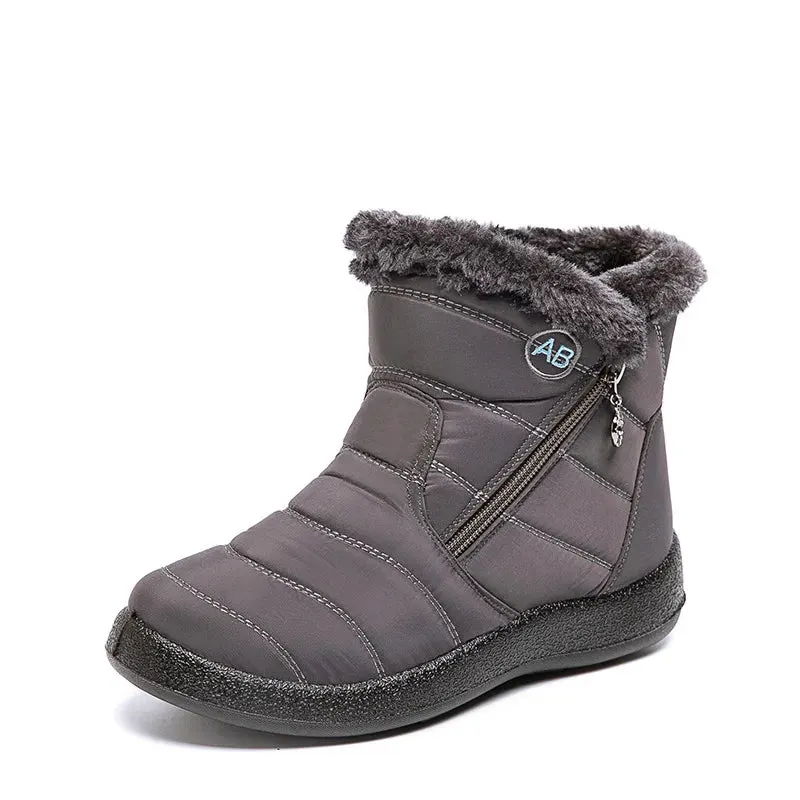ANEIRA | Zip-Up Ankle Winter Boots