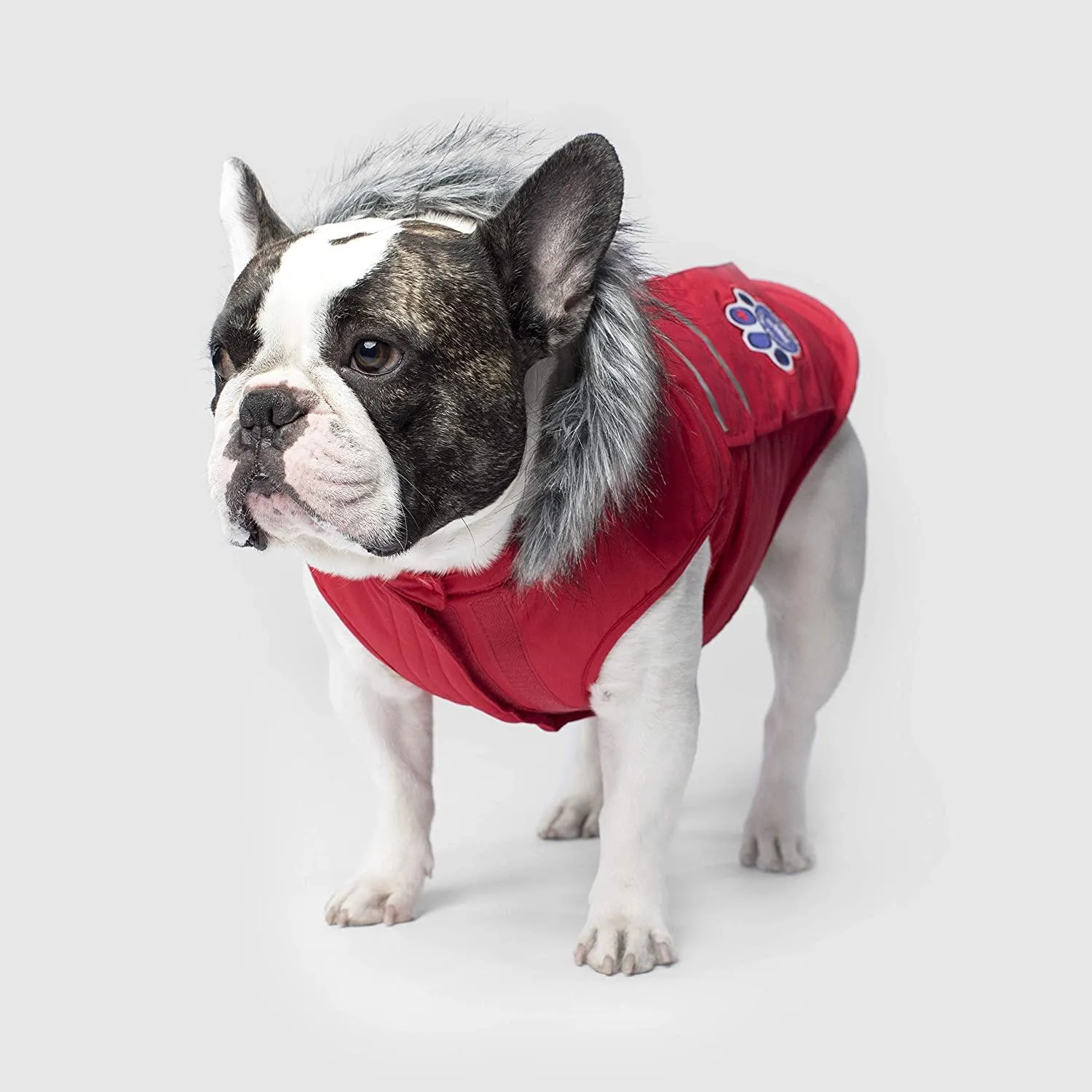 Canada Pooch Everest Explorer Size 18 Red Fleece Lined Insulated Dog Coat