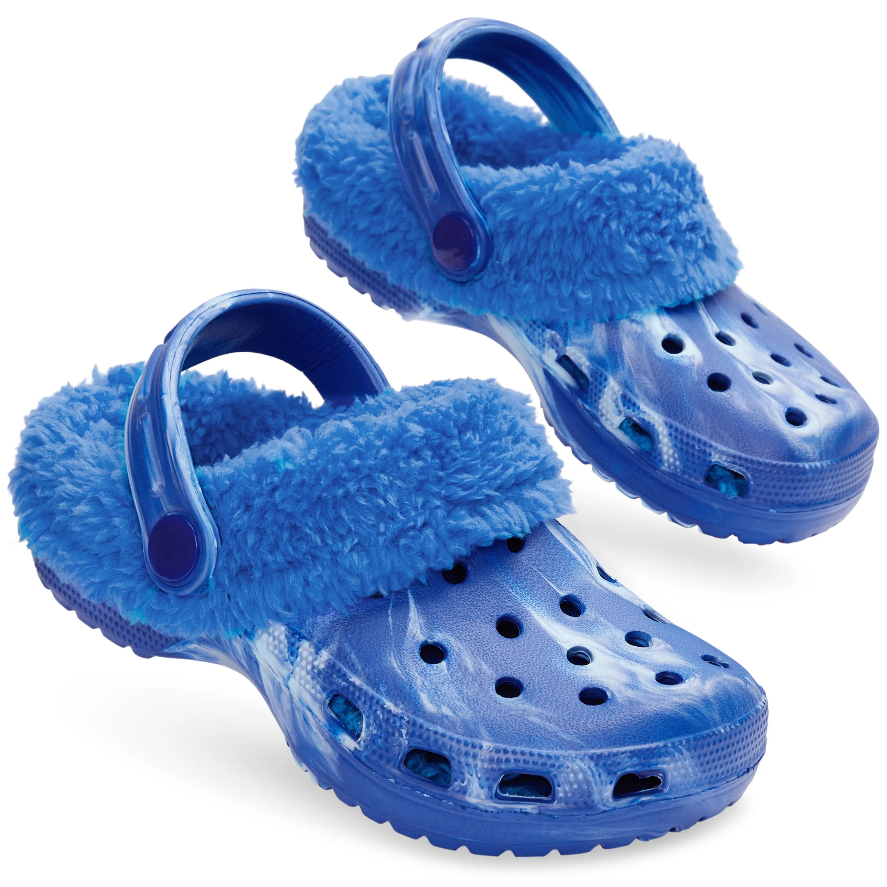 CityComfort Girls Winter Clogs Fleece Lining & Removable Charms, Kids Teens Garden Shoes Slip On with Strap