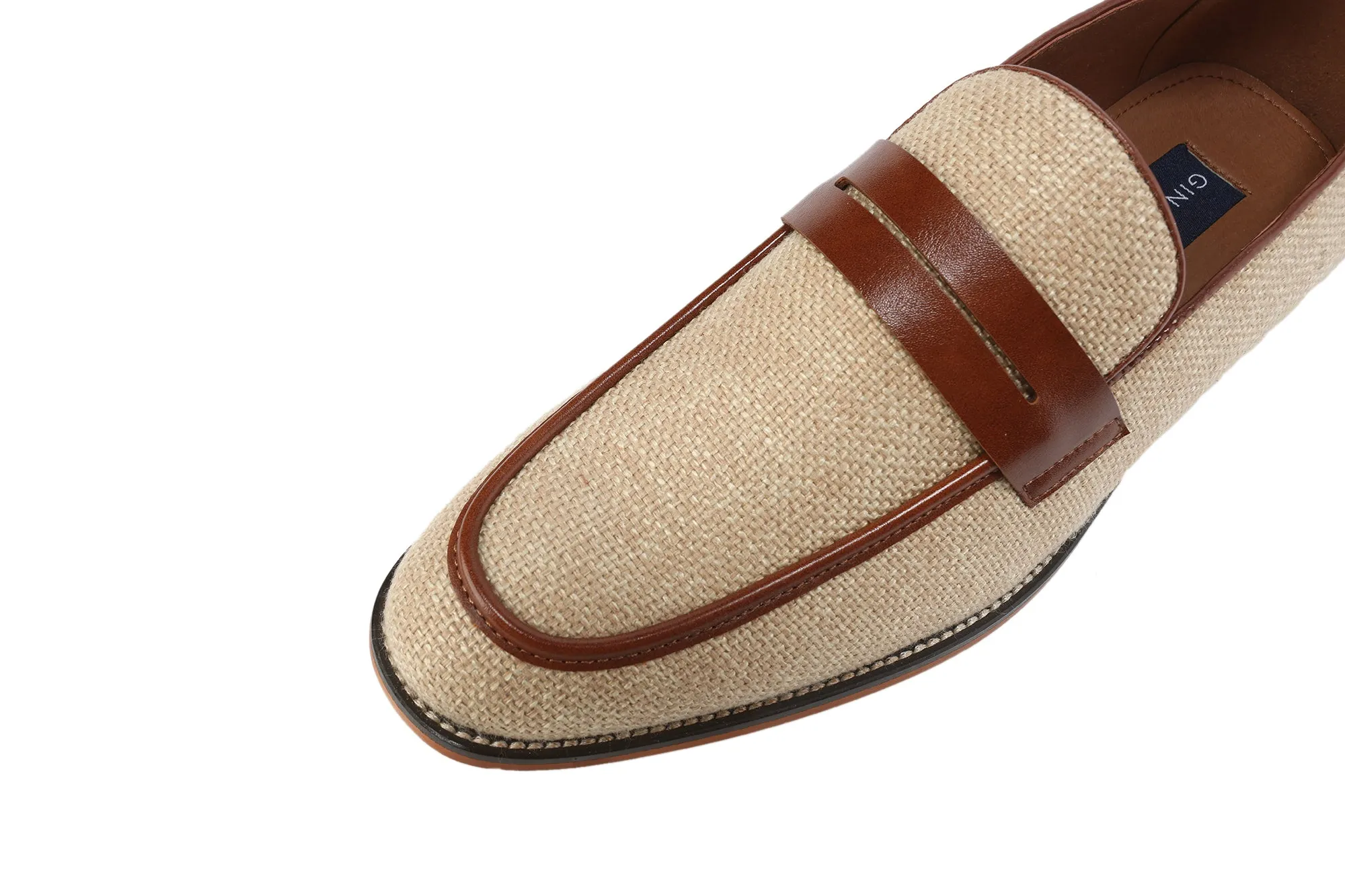 Gino Vitale Moc Toe Penny Slip On Loafer