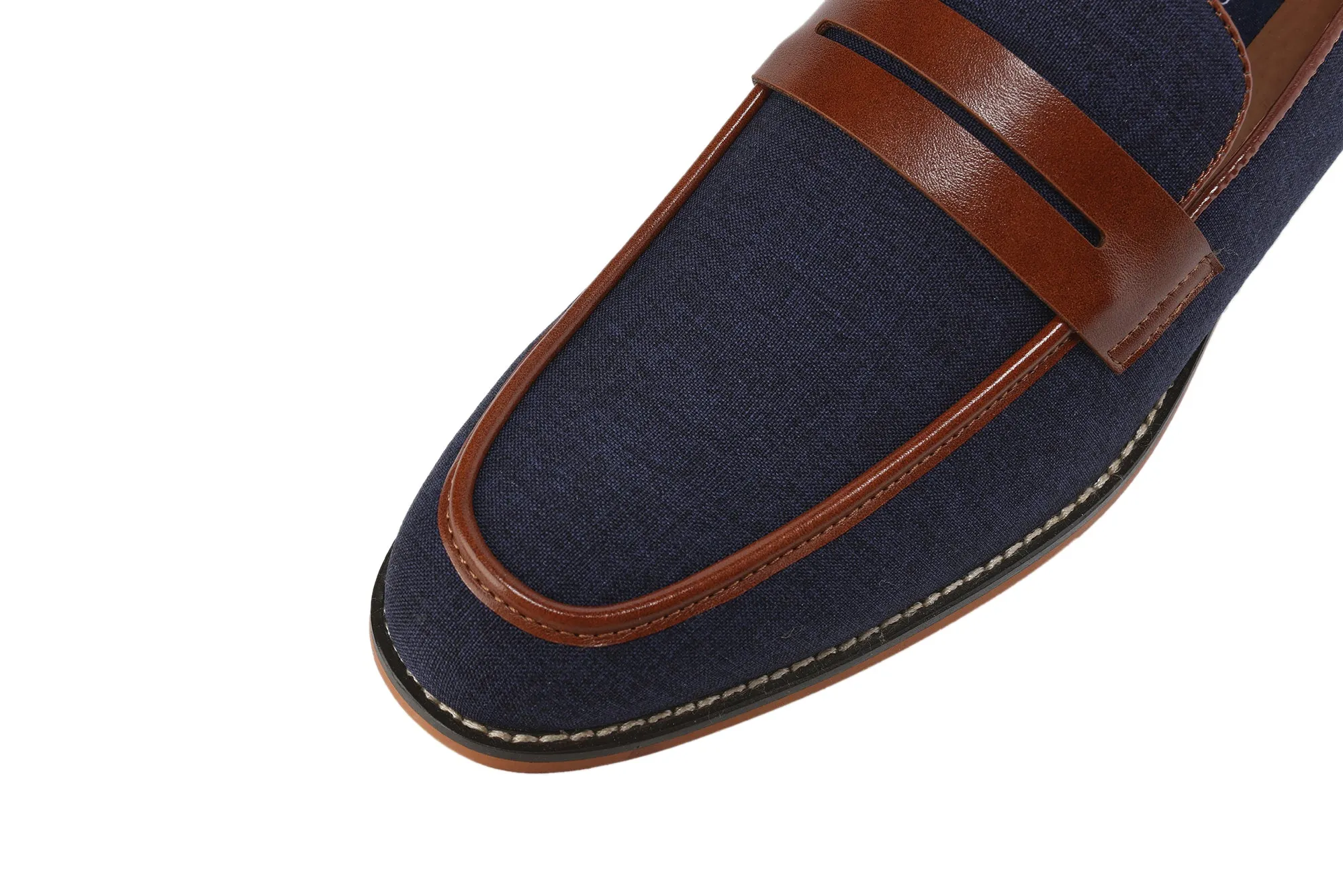 Gino Vitale Moc Toe Penny Slip On Loafer