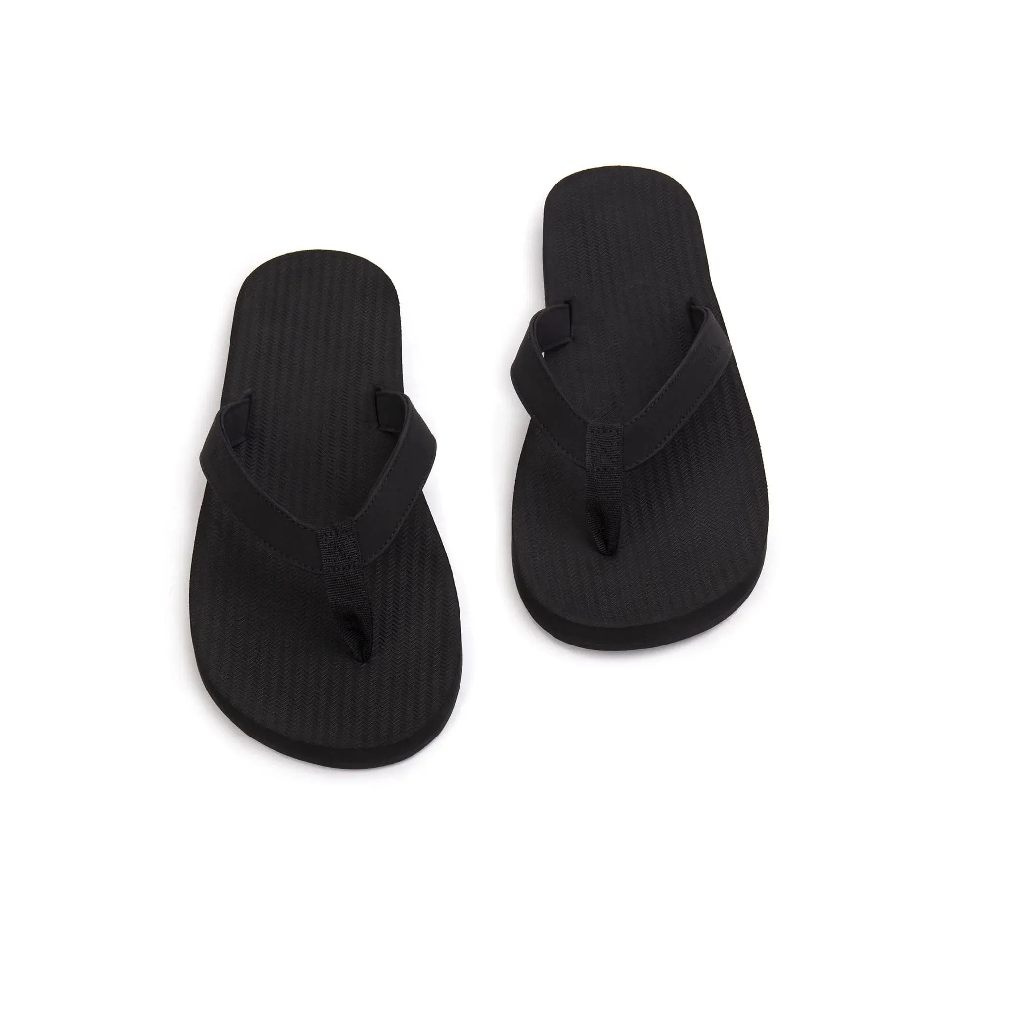Indosole Mens Flip Flop Sandal Black