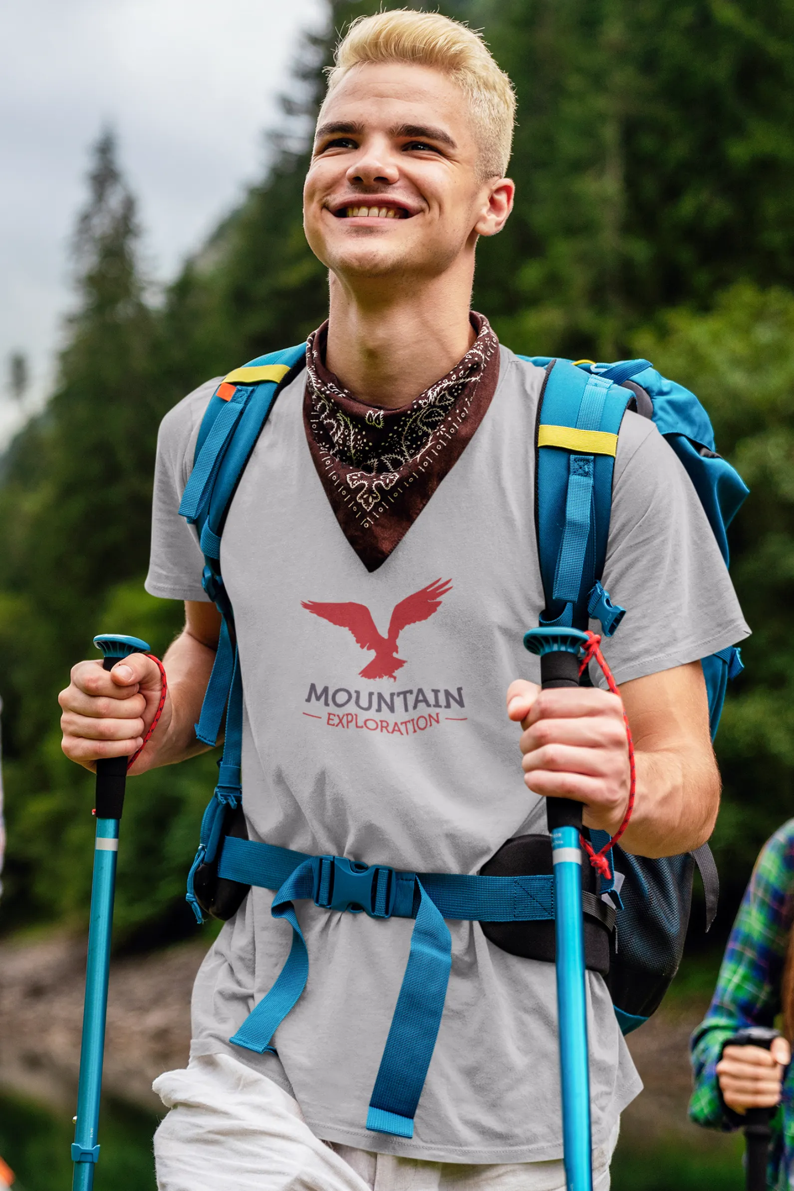 Mountain Exploration Printed T-shirt for men