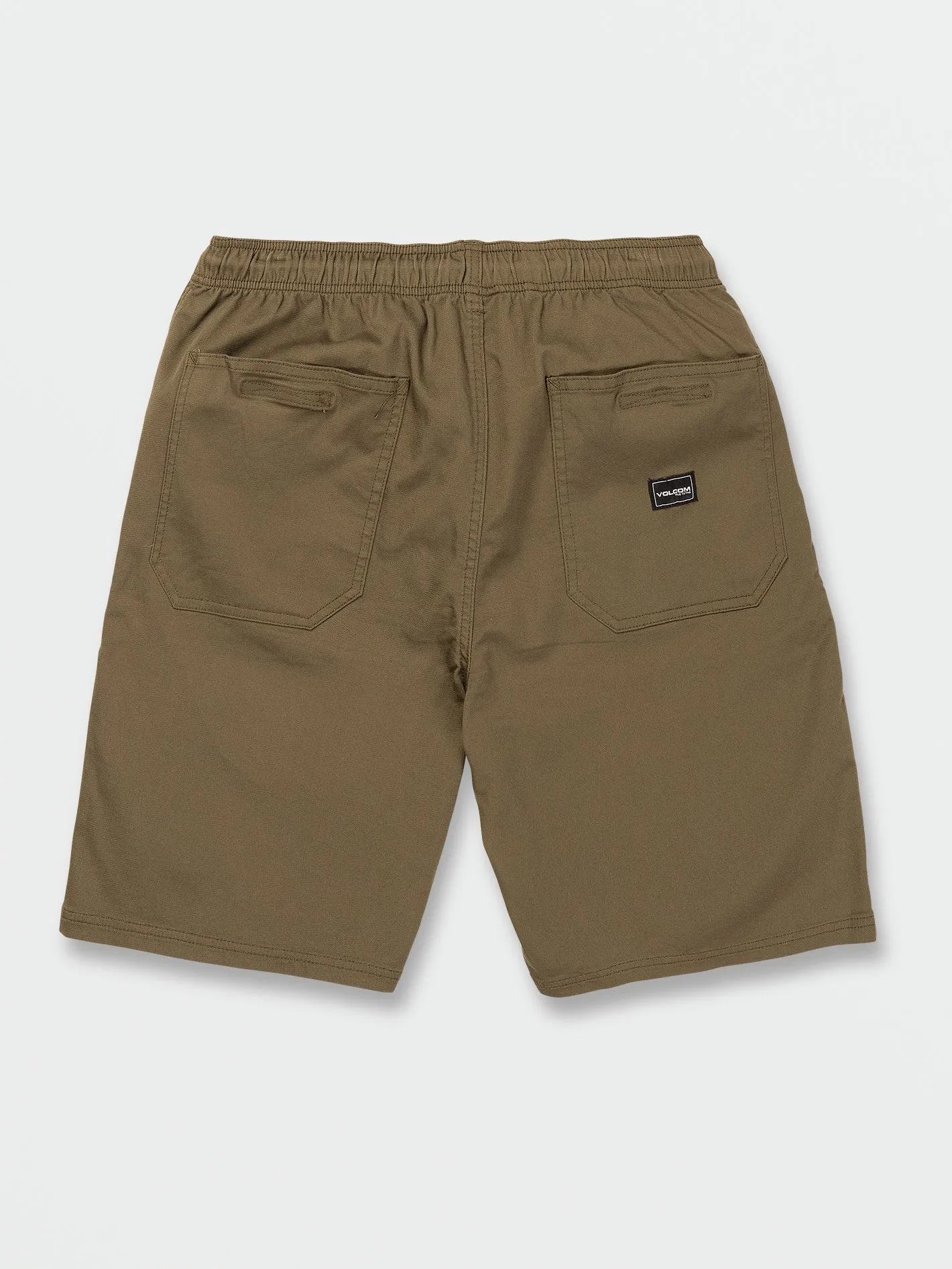 Outer Spaced Elastic Waist Shorts - Winter Moss