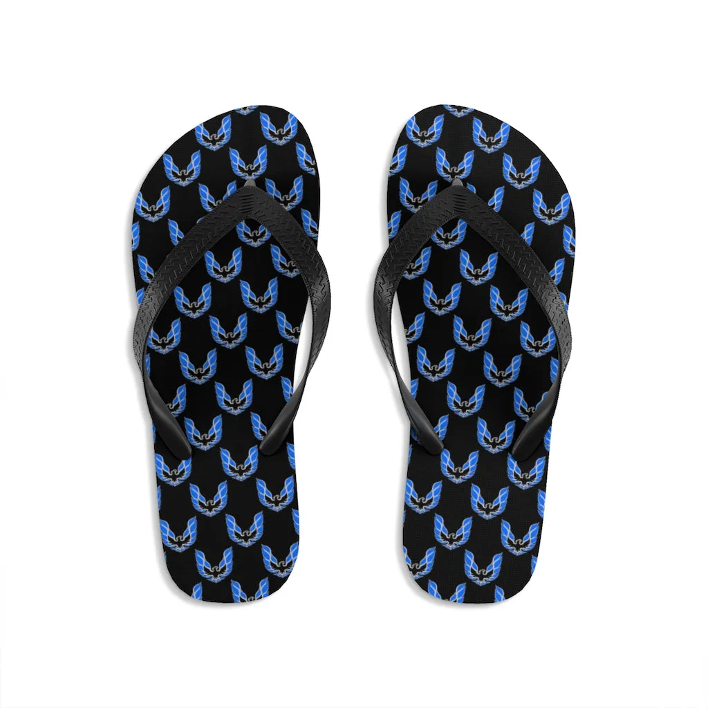 Pontiac Firebird Trans Am Formula Smokey Unisex Flip-Flops blue