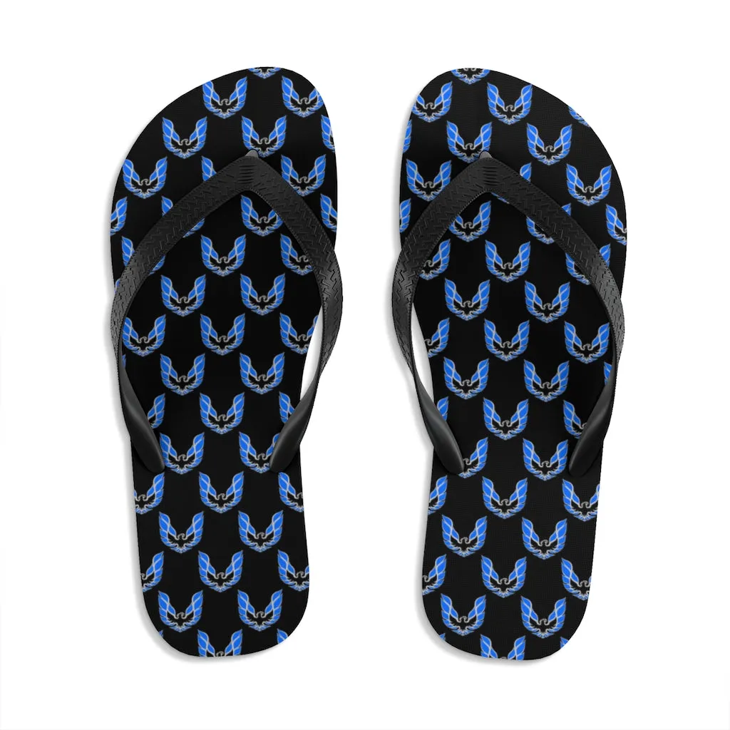 Pontiac Firebird Trans Am Formula Smokey Unisex Flip-Flops blue