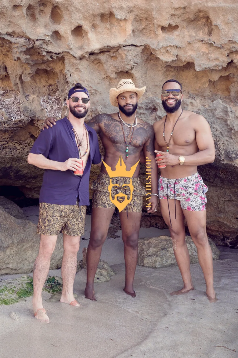 Set 3 pcs Men's Swimshorts - Hit the Beach in Style and Comfort - Personalized Fit and Lightweight Fabric
