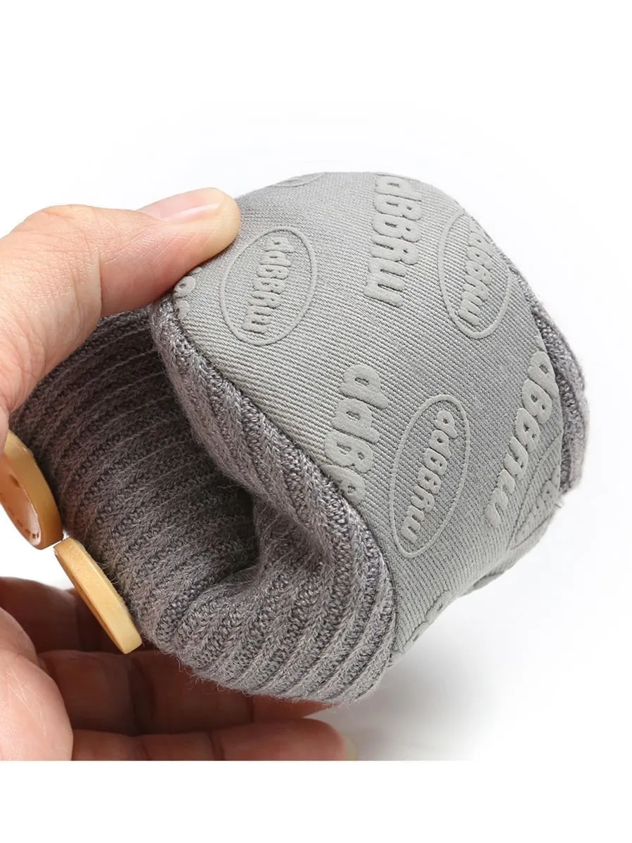 Winter Ribbed Baby Furry Knitted Boots