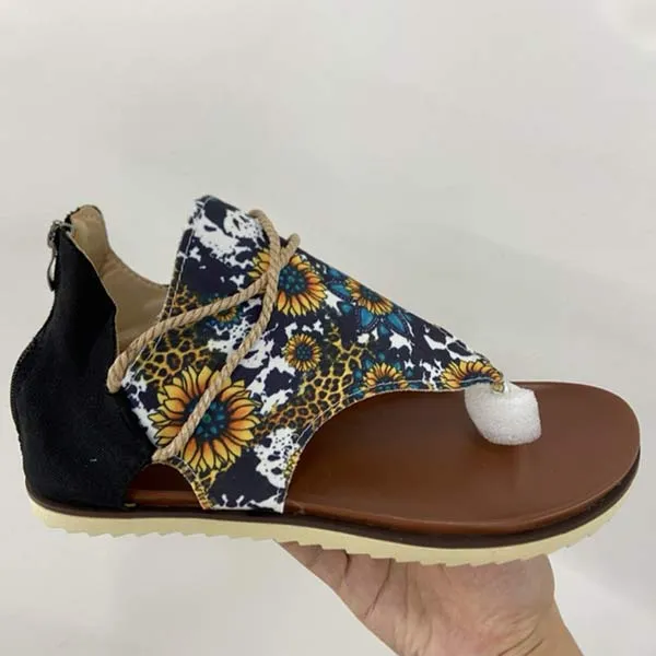 Women'S Retro Flat Flip Flop 98317126
