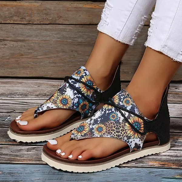 Women'S Retro Flat Flip Flop 98317126