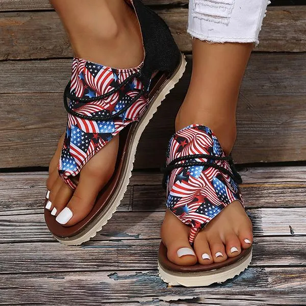 Women'S Retro Flat Flip Flop 98317126