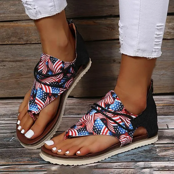 Women'S Retro Flat Flip Flop 98317126