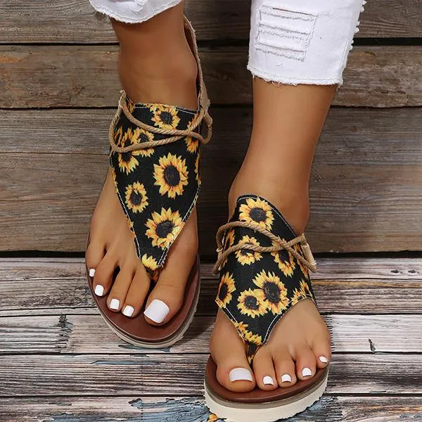 Women'S Retro Flat Flip Flop 98317126