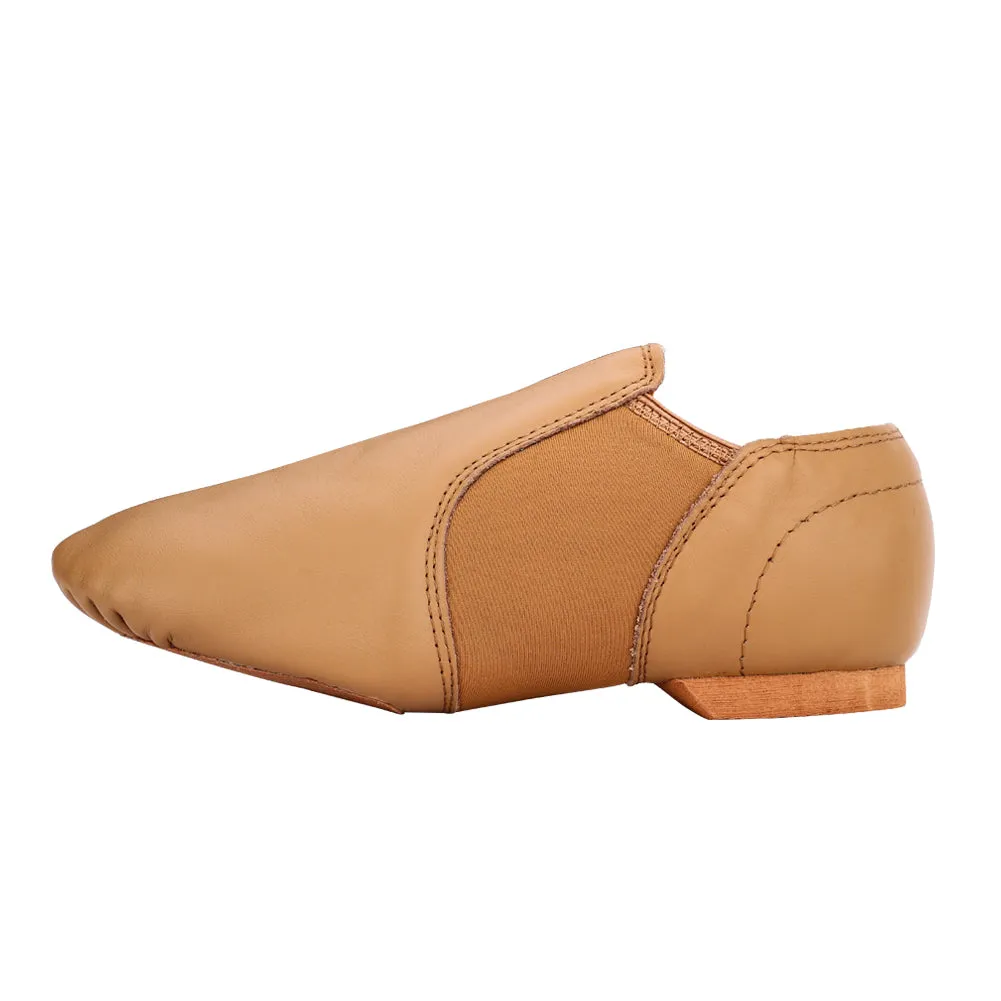 Women's Slip on Leather Jazz Shoes Dance Sneakers