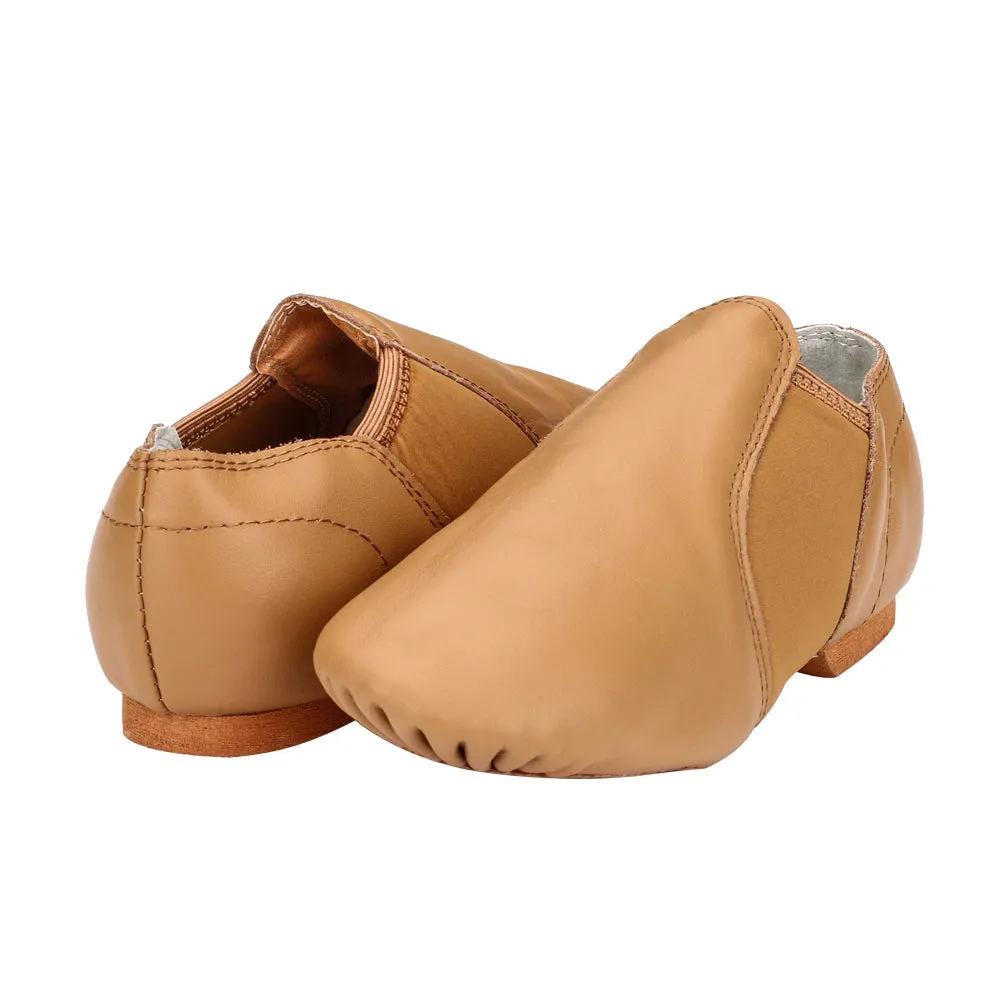Women's Slip on Leather Jazz Shoes Dance Sneakers