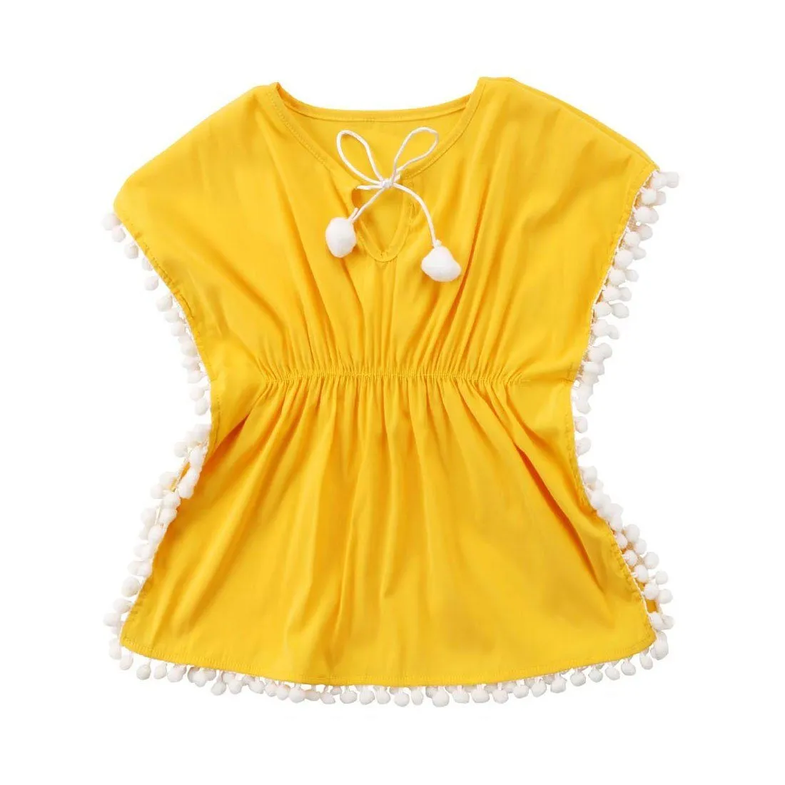 Yellow Tassel Toddler Cover-Up